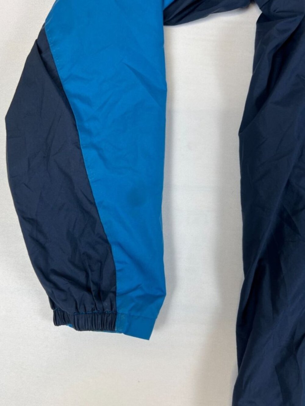 Patagonia Kids XL 14 Blue Navy Hooded Lightweight Windbreaker Full Zip Jacket - Picture 8 of 9